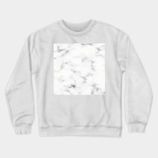 Girly Trendy white Marble watercolor modern art abstract Crewneck Sweatshirt